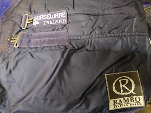 Horseware Rambo QUARTER HORSE Turnout Lite, 0 Gr, 80 inches = ca 150 cm, blau - Bild 1 von 4