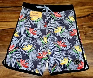 Wailoa Surf Short "Men 4 Way Stretch Board Short" Bird of Paradise - Picture 1 of 3