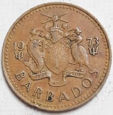 ONE CENT COINS: 1973 Barbados 5 Cents Coin