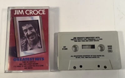 JIM CROCE “GREATEST HITS” Test Played Sounds Excellent VTG Cassette 🎶🎶 - Image 1 of 3