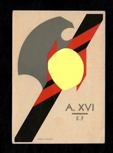 AK Achse Italo Germanica Jahr XVI Typografie Dearcangelis Pescara - Bild 1 von 2