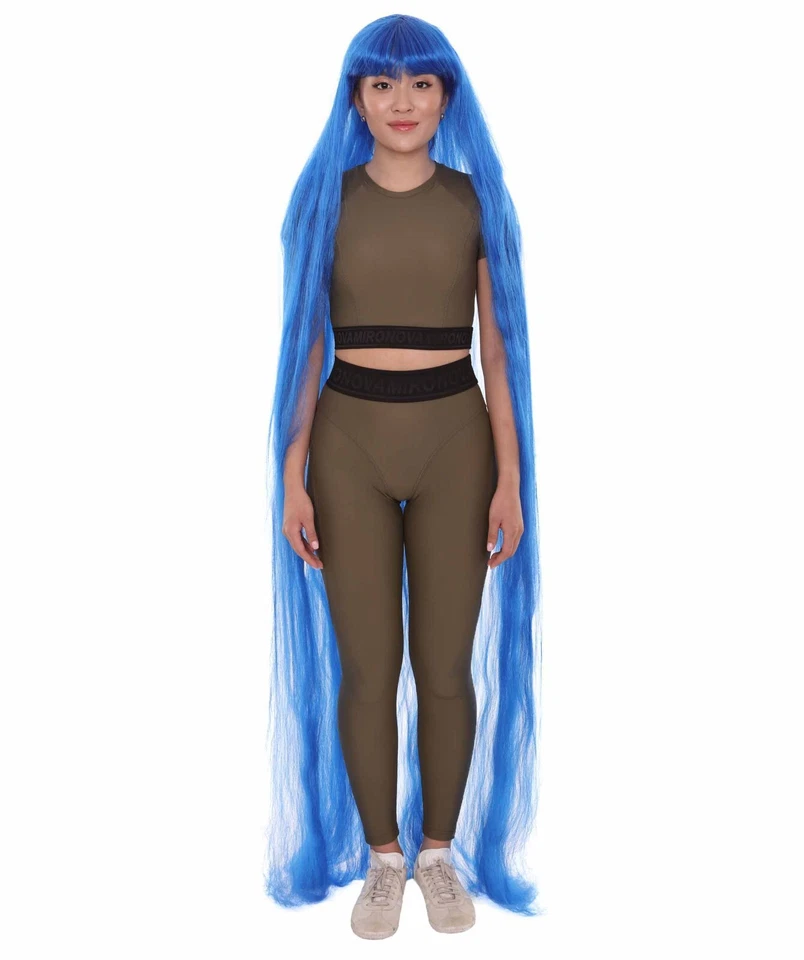 Peluca recta extra larga de 70" con flequillo cosplay fiesta cabello elegante varios colores Foto 1 de 4