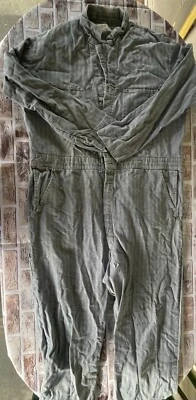 Vintage Red Kap Snap-Front Cotton Herringbone Coverall 46-RG made in USA - Image 1 of 4