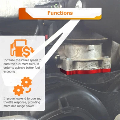 para Lincoln Navigator 2007-2008 2009 10 11 12 13 5,4 L V8 - espaciador de carrocería del acelerador Foto 1 de 4