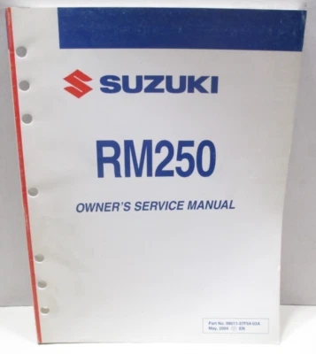 Suzuki RM 250 2005 05 OEM manual de servicio del propietario 99011-37F54-03A Foto 1 de 4
