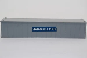 scw346, Alter WIKING 40 ft. Container kurzer Papieraufkleber blau Hapag-Lloyd ei - Bild 1 von 6