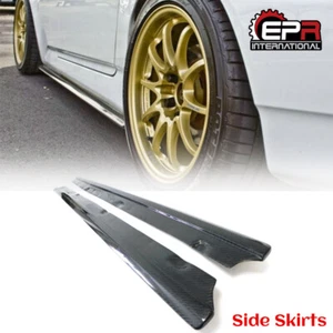 For Honda S2000 AP1 AP2 Carbon Fiber Side Skirt Addon Extension BodyKits 2Pcs - Picture 1 of 4