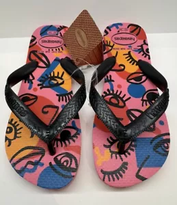 Havaianas New Girls Junior Summer Flip Flops Sandals UK 2 EU 35-36 New No Box - Picture 1 of 10