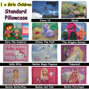 Choose Your Design - Girls Children Popular Character Standard Pillowcase - Picture 1 of 12