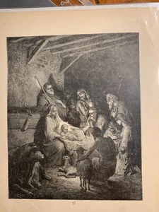 Juego de 4 grabados religiosos sin enmarcar de Gustave Doré c1866 - Imagen 1 de 15