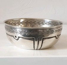 Ancienne Coupelle vide poche en Argent Massif Minerve Décor Style empire 