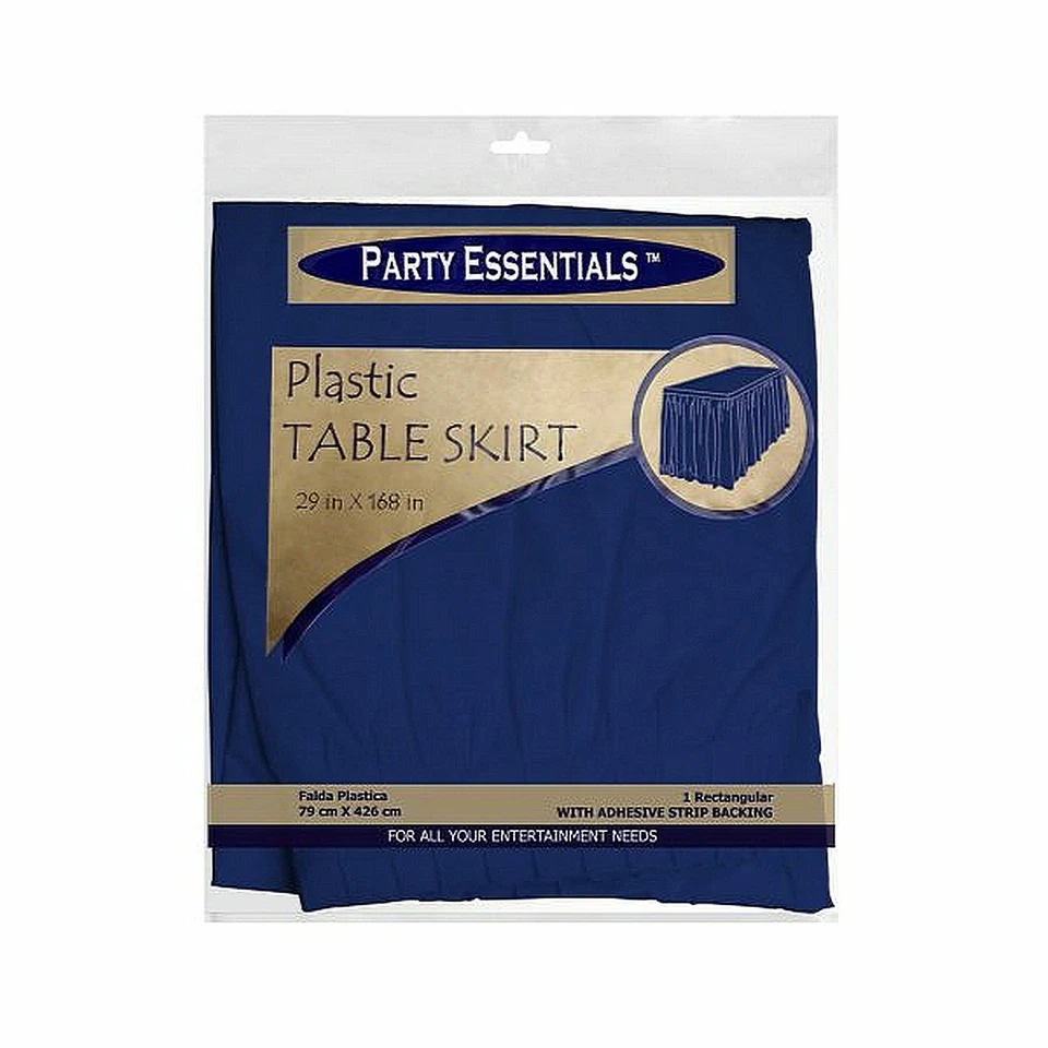 1 de Party Essentials 29? X 14? Faldas de mesa - azul marino Foto 1 de 1