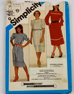 Simplicity 6437 Women's 16-18-20 Pullover Dress Sewing Pattern Overnight Success - Bild 1 von 3