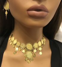 Lira Jewelry Set For Women, 24k Dubai Gold Plated Jewelry, Middle East Jewelry