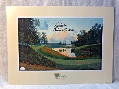 Ken Venturi Signed Presidents Cup 2000 Lithograph Golf Hall of Famer JSA - Изображение 1 из 4