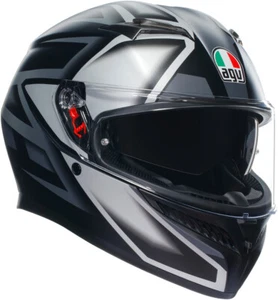Casco Moto Integral Doble Visera AGV K3 E22.06 Compound Negro Mate Gris - Imagen 1 de 3