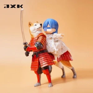 JXK 1/6 Samurai Shiba Lnu 17.5cm Resin Figure Model Statue Animal Ornaments Gift - Picture 1 of 22