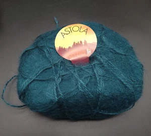 Astola Katia Vintage Yarn Teal Blue 60% Acrylic 40% Mohair - 50g 206y - Spain - Picture 1 of 4
