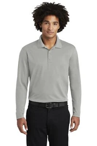 Sport-Tek Mens Long Sleeves Dry Fit  Performance Golf Polo T-Shirt ST640LS - Picture 1 of 19