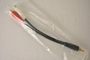 RCA Splitter 1 Male to 2 Female Audio Cable, RCA Y Adapter RCA Extension Cord - Picture 1 of 4