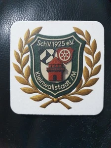 Bierdeckel Schützenhaus Schützenverein Kleinwallstadt Mainzer Rad Bayern Rathaus - Bild 1 von 3