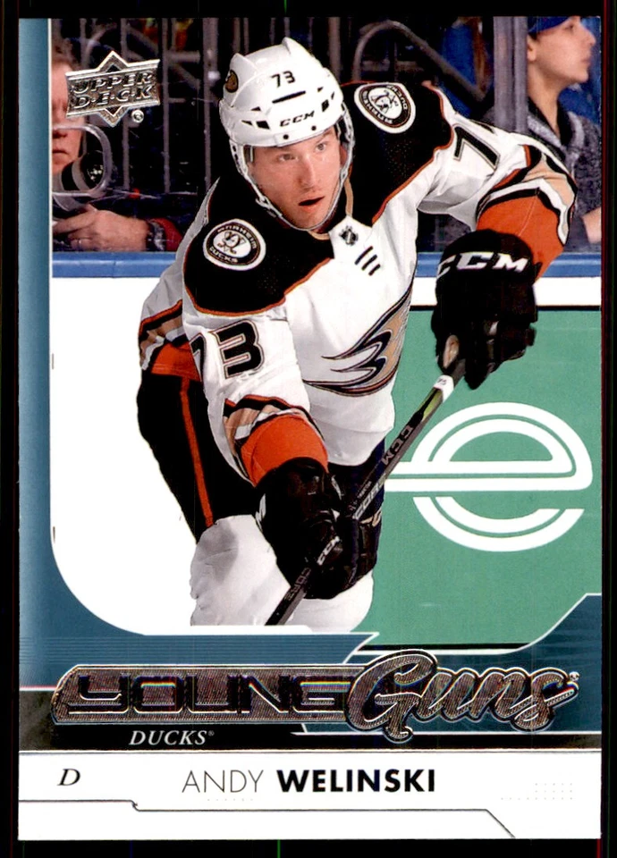 2017-18 SP AUTHENTIC UPPER DECK UPDATE YOUNG GUNS RC ANDY WELINSKI DUCKS #515 - Image 1 of 2