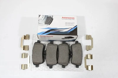 Pastillas de freno traseras de cerámica Asianautos con hardware para Mercedes Benz GLE43AMG 17-19 Foto 1 de 4