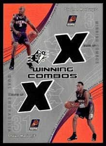 2002-03 SPx Winning Combos Dual Stephon Marbury/Shawn Marion Phoenix Suns #SM/SM - Picture 1 of 2