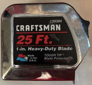 Craftsman 1” Heavy Duty Blade Self-Locking Tape Measure 25’ # 39394 Made In USA - Picture 1 of 2