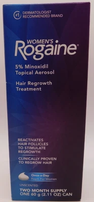 Women's Rogaine 5% Minoxidil Foam Hair Regrowth Treatment 2.11oz Exp: 4/26 New - Image 1 of 4