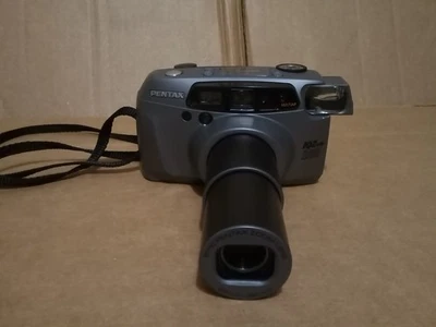 Pentax IQZoom 160 35mm Point and Shoot Film Camera 38-160mm Zoom Lens - TESTED - Image 1 of 4