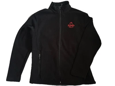 Arbys Fleece Jacket Full Zip Medium Restaurant Employee Uniform - Image 1 of 4
