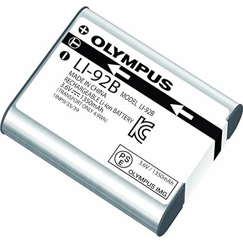 Batería de repuesto para cámara Olympus Li 90 LI 92 1350 mAh plateada 3 horas de carga Foto 1 de 1