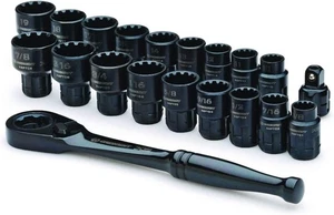 Crescent CX6PT20 Pass Through Ratcheting Socket Tool Set, 20 Piece - Picture 1 of 6