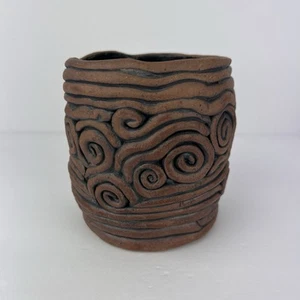 Vtg Studio Pottery Coil Pot DRY Vase Only 5in z3q - Picture 1 of 11