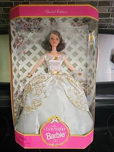 Seltene Club Wedd Barbie Puppe Special Edition #19718 NRFB 1997 Mattel brünette Haare - Bild 1 von 3