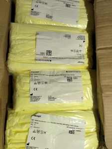 Precept 50095 Over the Head Thumb Loop Gown 10 Unit Open Back Universal Yellow - Picture 1 of 4