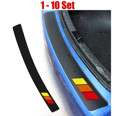 Трехцветная защитная полоска для заднего бампера отделка защитная полоска крышка багажника порог 1-10 комплект подушечка - Изображение 1 из 4
