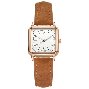 Reloj Mujer Cuadrado Cuarzo Acero Fino Ocio Con Elegante Reloj Pulsera - Imagen 1 de 3