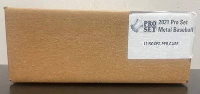 2021 Leaf Pro Set METAL Baseball HOBBY 12-Box Factory Sealed CASE - Image 1 of 4