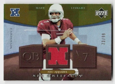 2007 Upper Deck Artifacts #ML Matt Leinart AFC/NFC Apparel Gold #/99 - Image 1 of 2