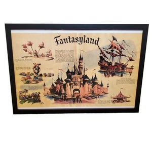 Poster Disney Fantasyland 22 x 36 cornice non inclusa - Foto 1 di 5
