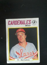 1977-78 Venezuelan Winter League Sticker Mark Budaska #191