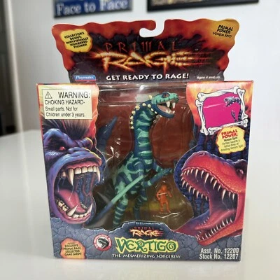 Figura de juguete de dinosaurio Primal Rage Vertigo 1994 vintage Playmates Atari Games años 90 Foto 1 de 4