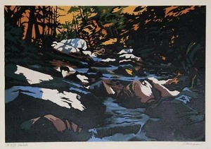 Jon Carsman, Hemlocks, Screenprint, signed and numbered in pencil - Picture 1 of 3