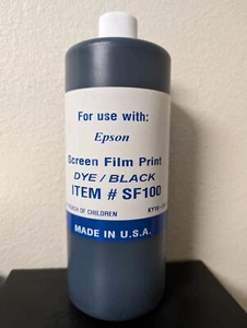 1,000ml EPSON 1430 INKJET REFILL UV BLOCKING FOR FILM POSITIVE BLACK DYE INK - Picture 1 of 1