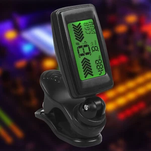 ENO Guitar tuner Mini LCD Clip-on Electronic Guitar Chromatic Bass Violin Ukulel - Picture 1 of 12