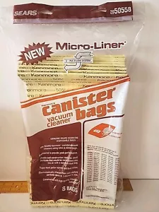 8 Kenmore Kanister Staubsaugerbeutel Micro Liner Filter 2050558 Sears 50558 - Bild 1 von 8