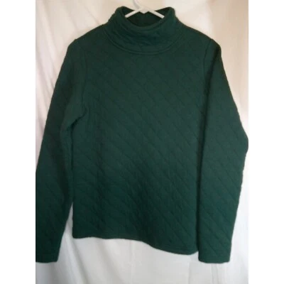 Pullover acolchado Orvis cuello alto manga larga verde XS Foto 1 de 3