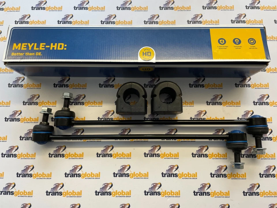 Front Anti Roll Bar Link Rod Pair & Bushes for Range Rover L322 02-12 MEYLE OEM - Image 1 of 1